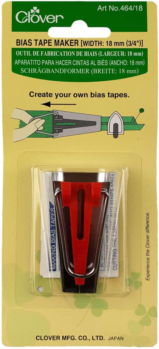 Clover Bias Tape Maker (Width: 18mm or 3/4")