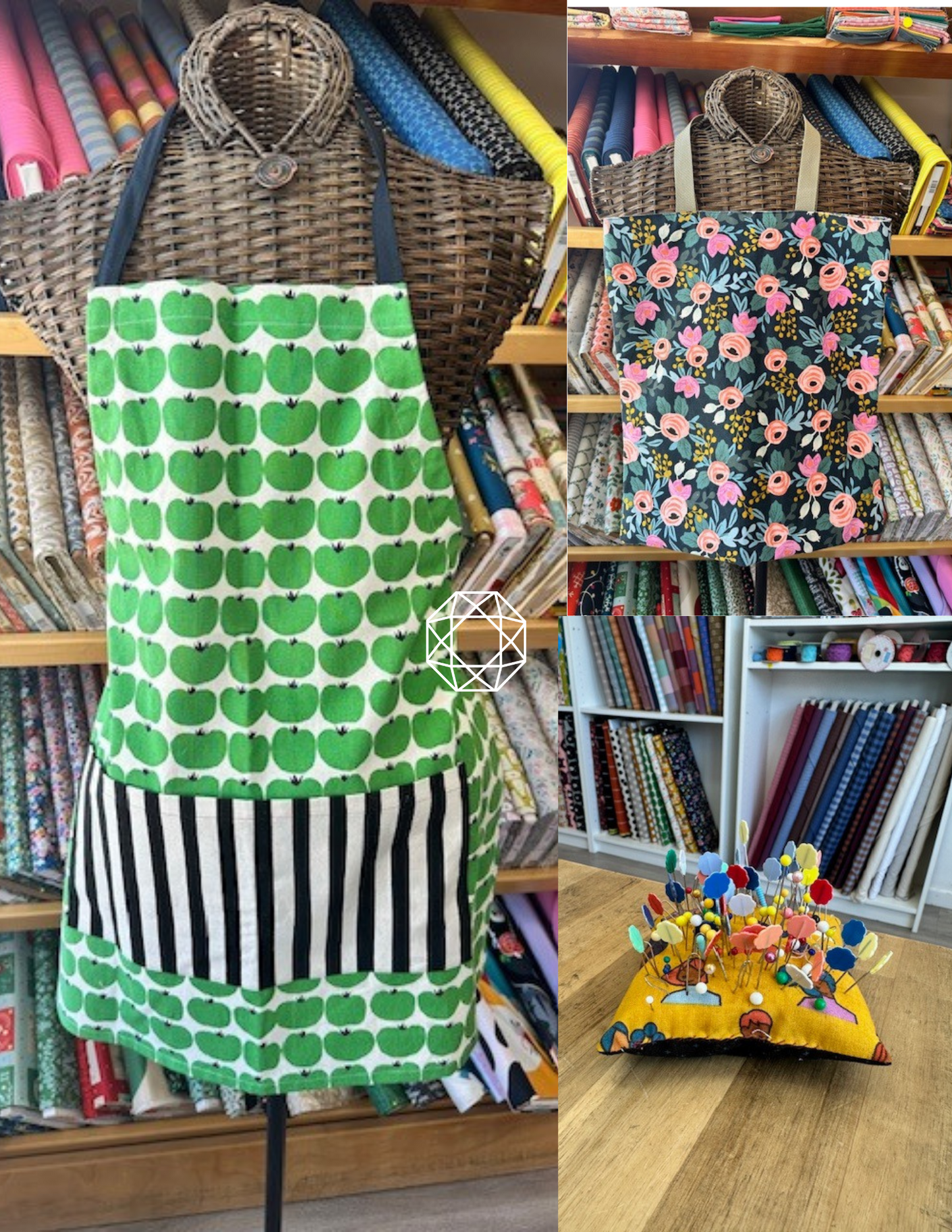Apron, Tote bag & Pin Cushion