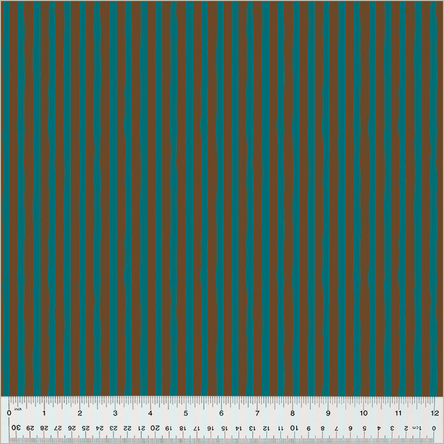 Provence/Brown color. Gray and teal stripes.