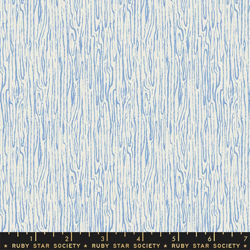 bark design blue on ivory