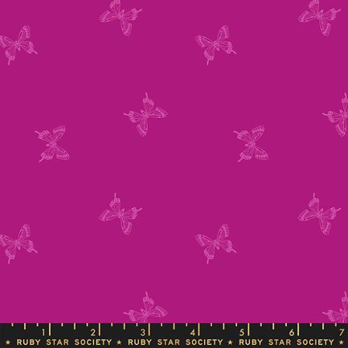 tiny butterflies on pink