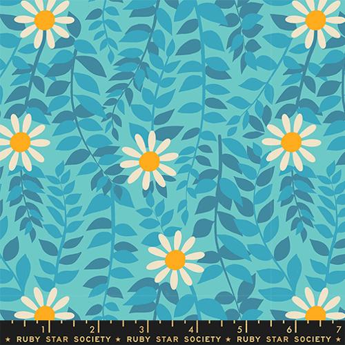 daisies on blue