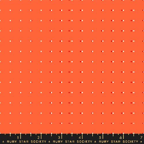 polka dots on peach orange