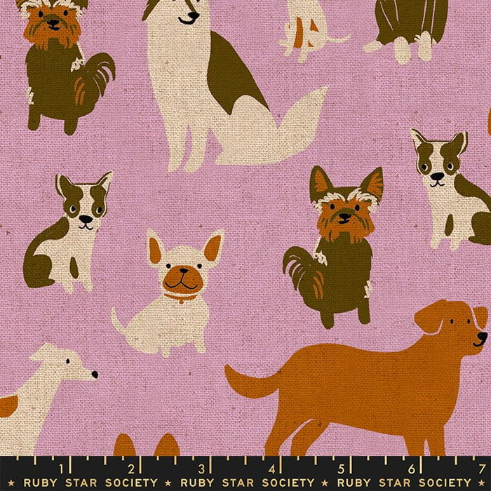 Dog Park - Sarah Watts - Ruby Star Society - Canvas Linen