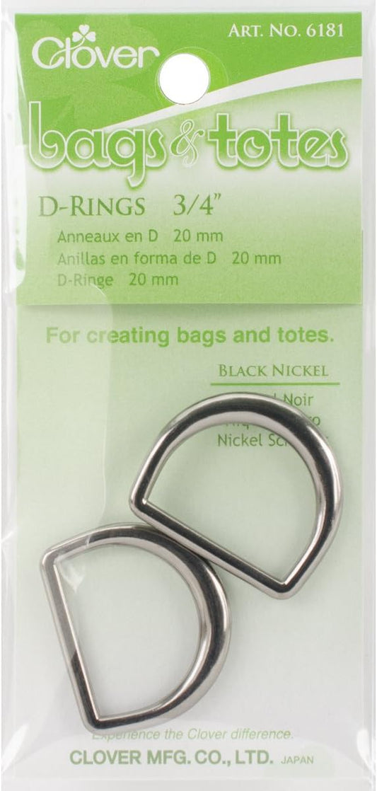 Clover Bags & Totes D-Rings 3/4"