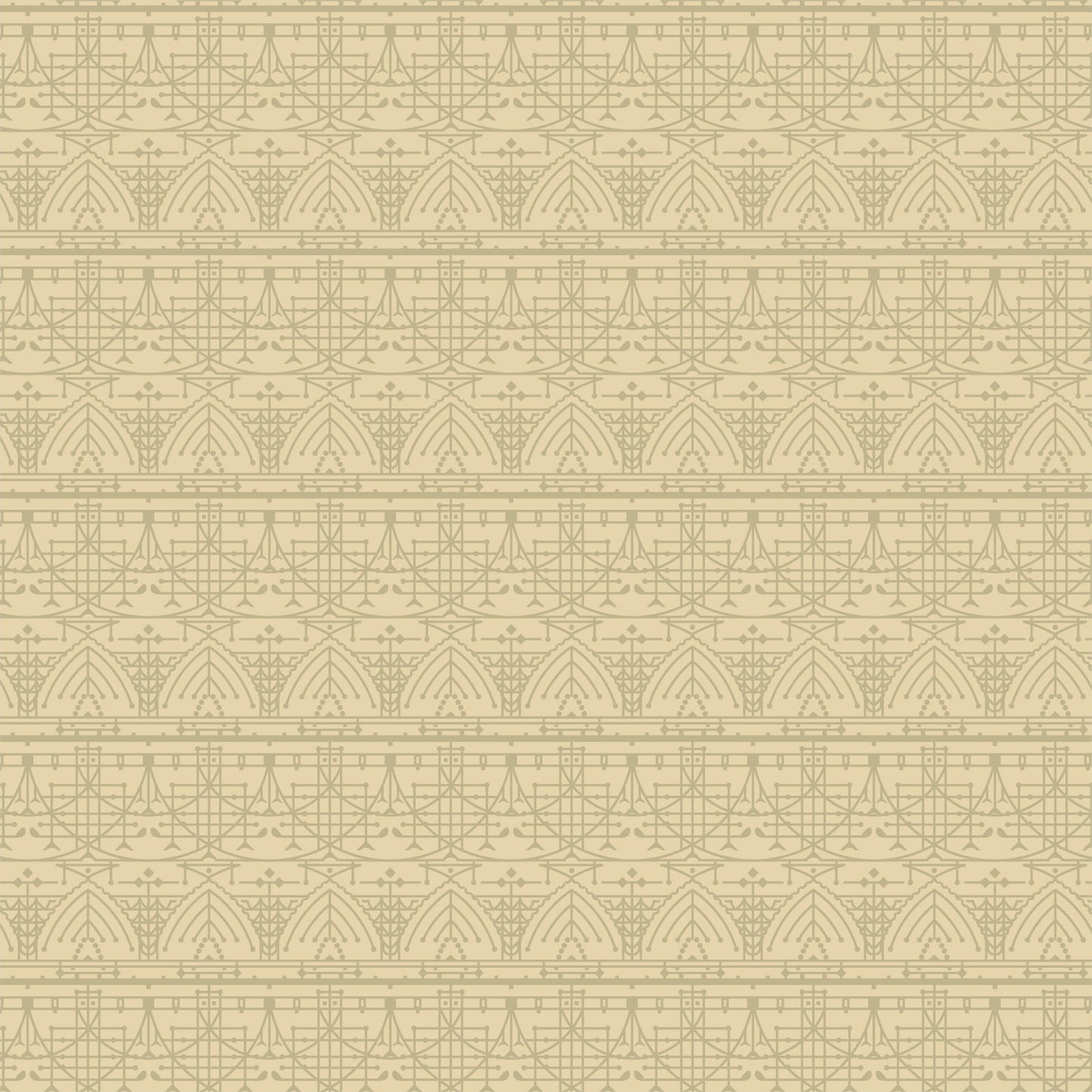 Abstract arched lines in lemon white