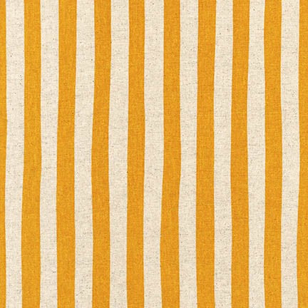 gold and natural wide stripe canvas print