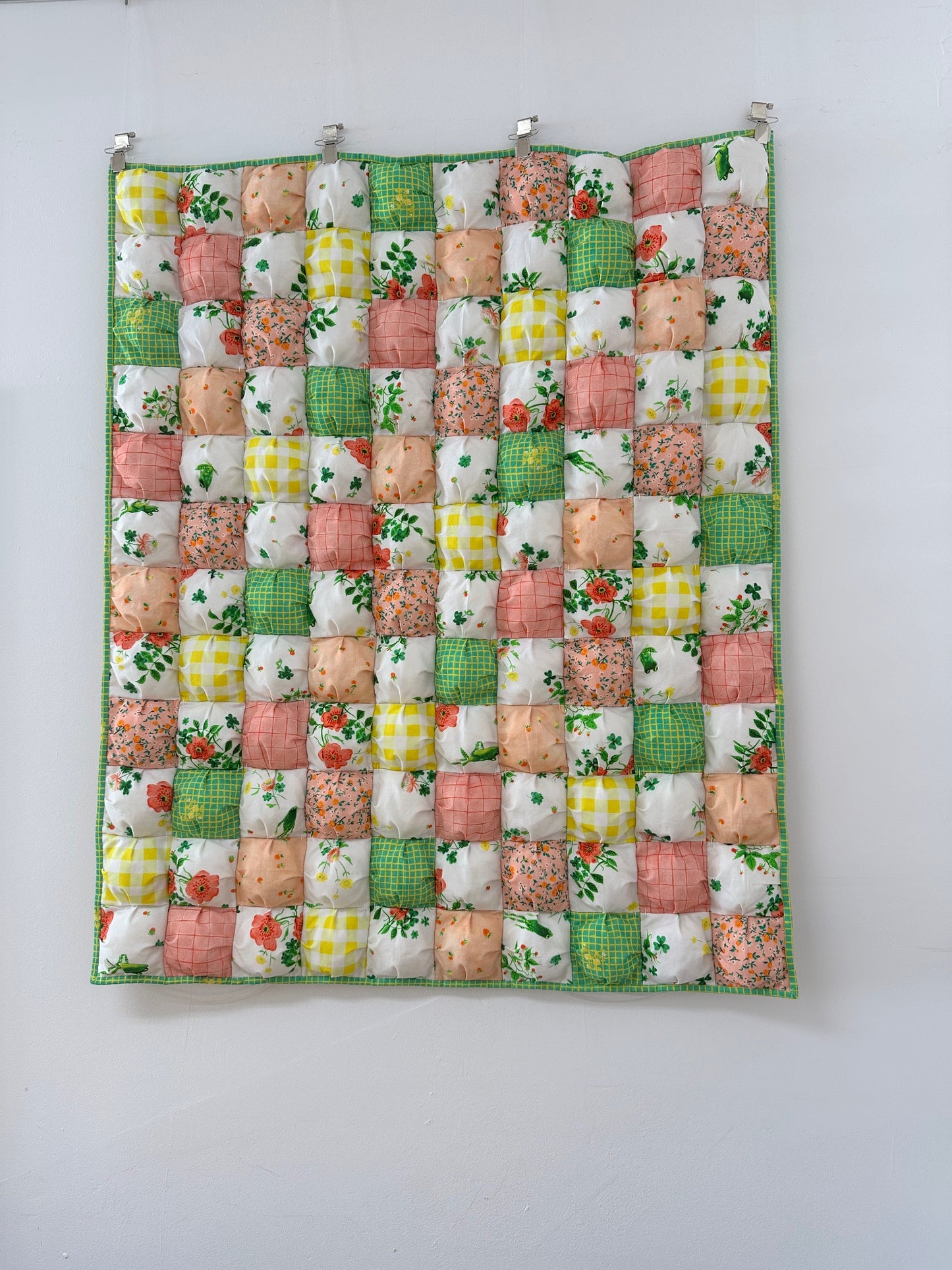puff quilt on the wall