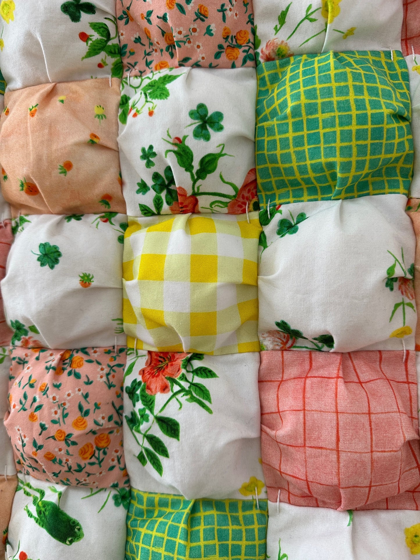 Puff quilt detail