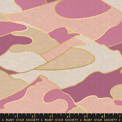 waves of mauve purple and ivory