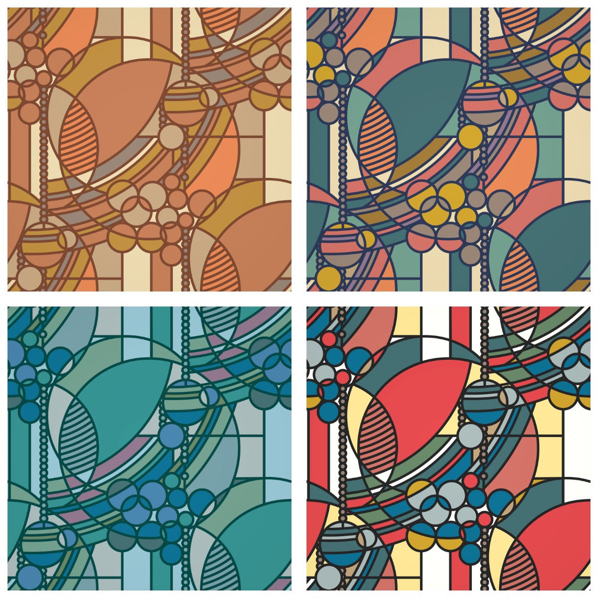 March Balloons -  Frank Lloyd Wright - Cloud 9 Fabrics