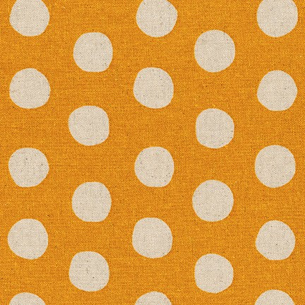 Robert Kaufman Sevenberry Canvas Natural Dots Cotton/Flax Blend