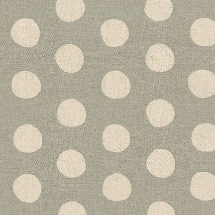 Robert Kaufman Sevenberry Canvas Natural Dots Cotton/Flax Blend