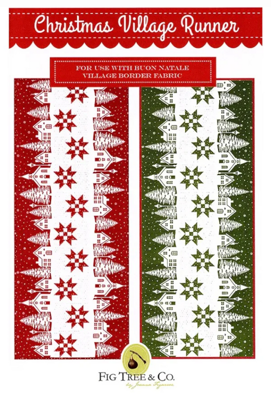 Fig Tree Quilts - Christmas Village Runner Pattern