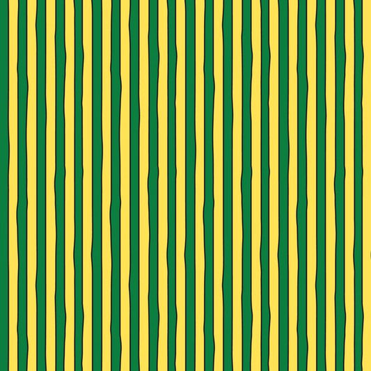 Pattern of green and yellow vertical stripes