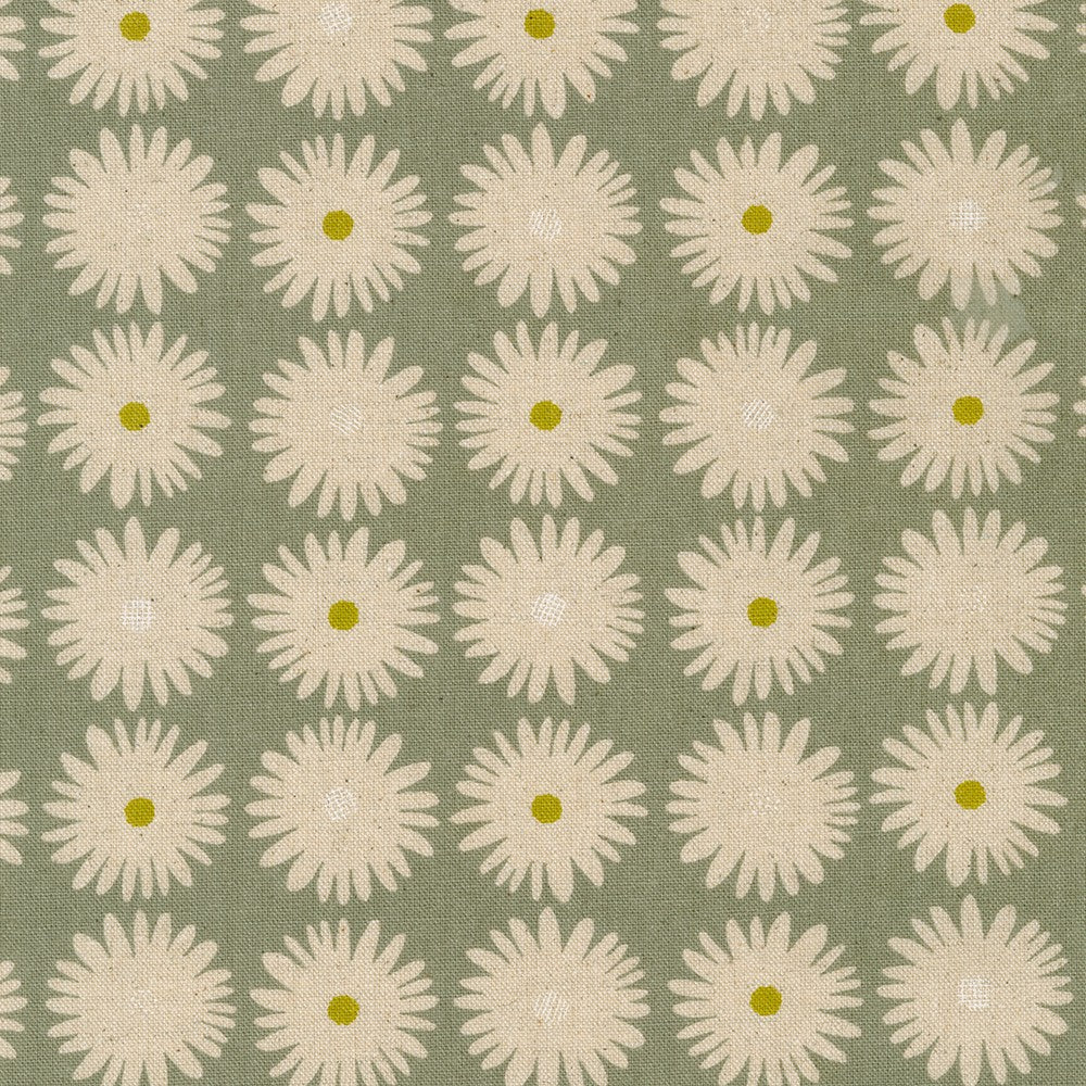 Robert Kaufman Sevenberry Canvas Floral Cotton/Flax Blend