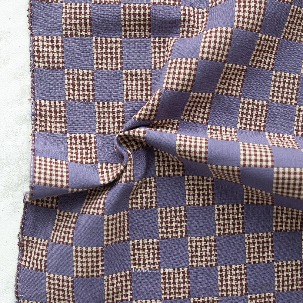 lavender and checks