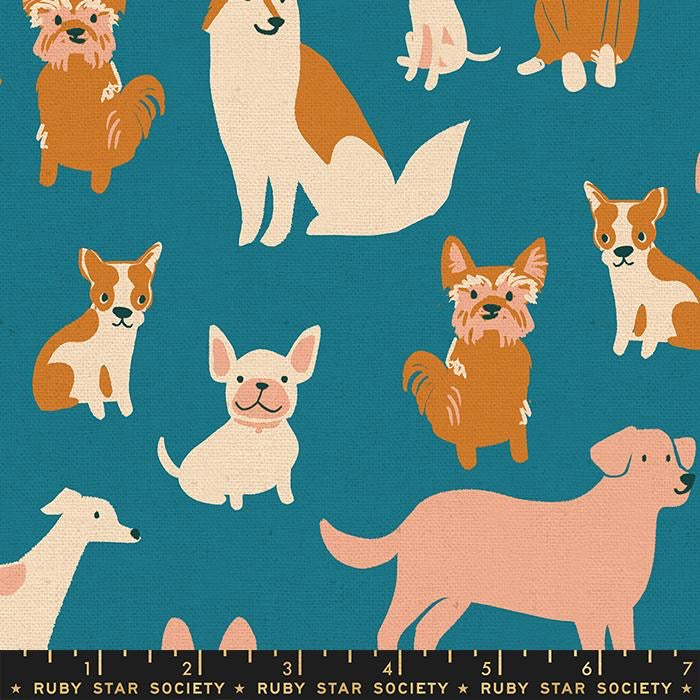 Dog Park - Sarah Watts - Ruby Star Society - Canvas Linen
