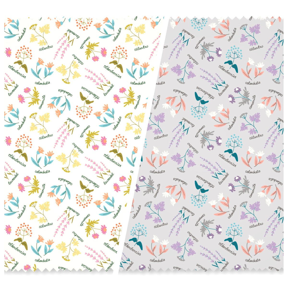 Botanical Garden - The Tiny Garden Design Studio - Felicity Fabrics - Cloud 9 Fabrics - half yard quilting fabric - floral