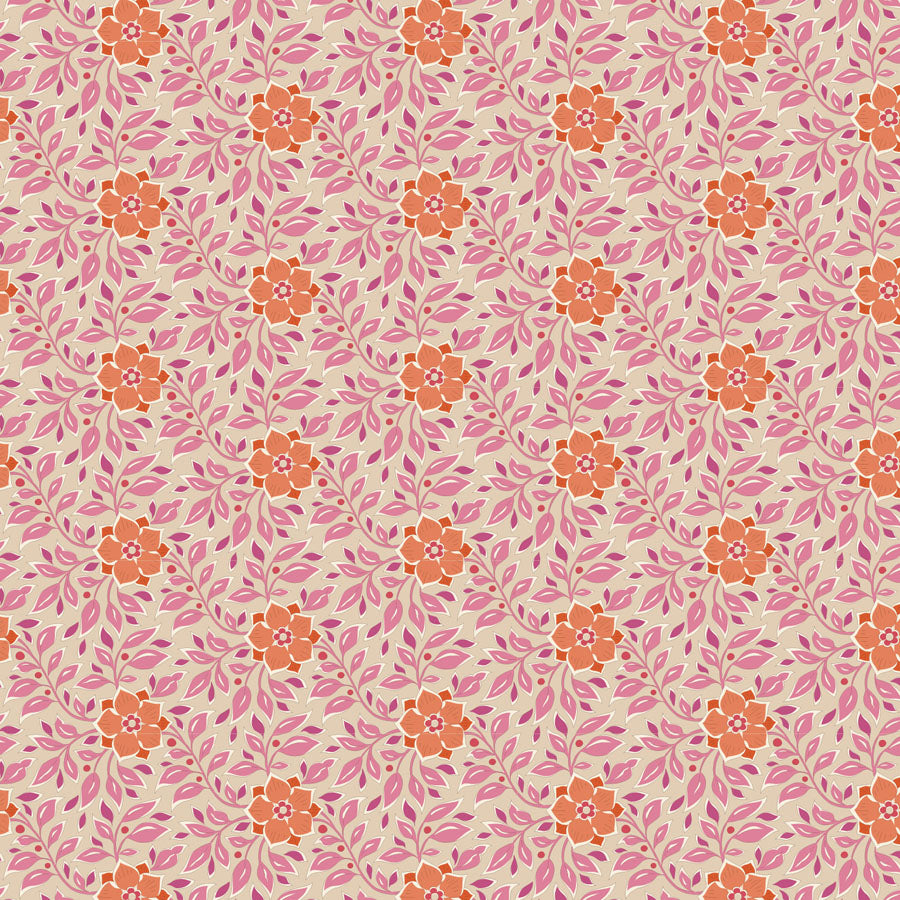 Wendy Pink100354 - Windy Days -Tilda - quilting cotton - half yard