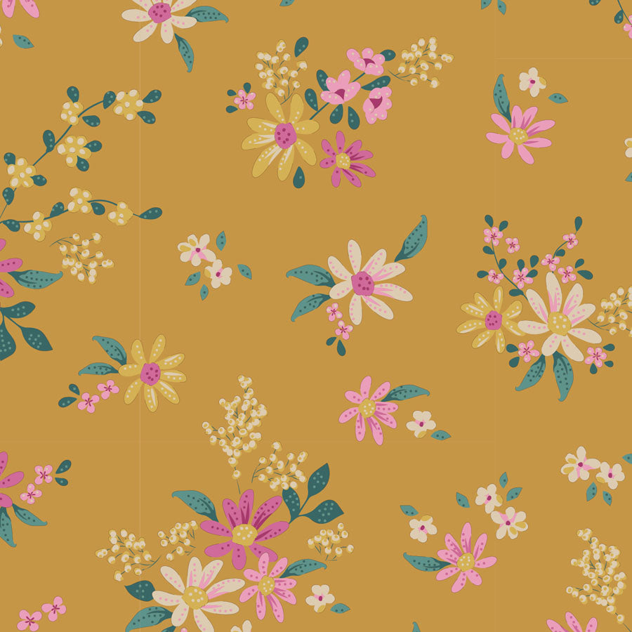 Daisyfield Blenders Mustard 100048 - Chic Escape -Tilda - quilting cotton - half yard