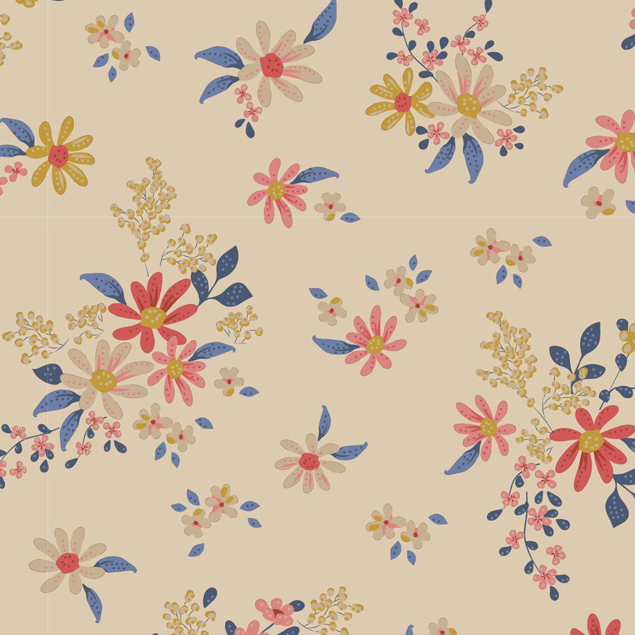 Daisyfield Blenders Cream 100053 - Chic Escape -Tilda - quilting cotton - half yard