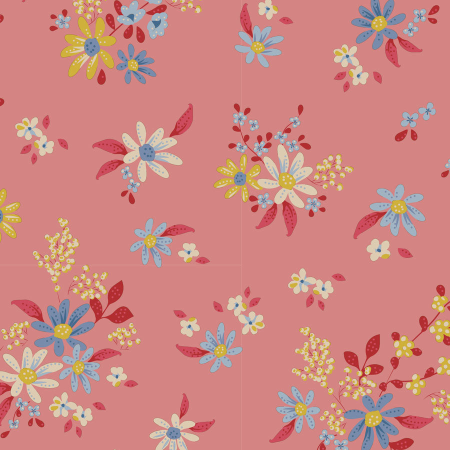 Daisyfield Blenders Pink 100055 - Chic Escape -Tilda - quilting cotton - half yard