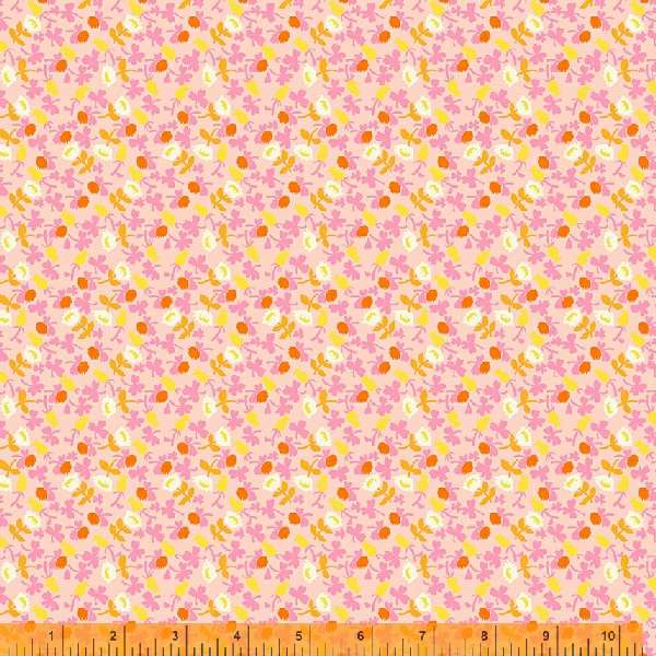 Pink Calico - Lucky Rabbit - Heather Ross - Windham Fabrics - half yard quilting fabric