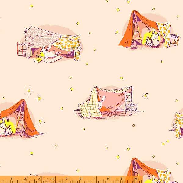 Blush Quilt Tent - Lucky Rabbit - Heather Ross - Windham Fabrics - half yard quilting fabric