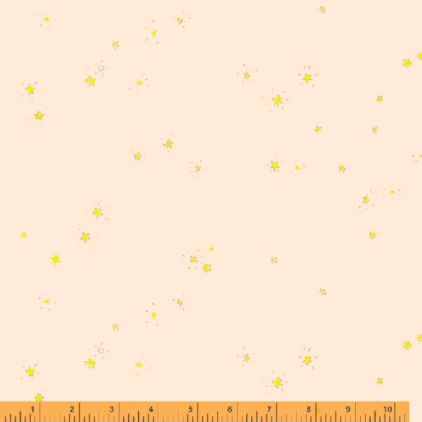 Blush Hand Drawn Stars - Lucky Rabbit - Heather Ross - Windham Fabrics - half yard quilting fabric