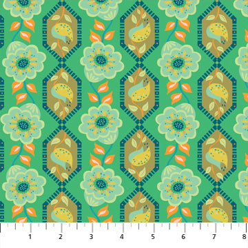 Kindred Sketches Geometric Petals - Jade
