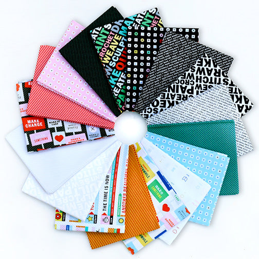 Breaking News Fat Quarter Bundle - Janine Vangool - Windham Fabrics - Fat Quarters
