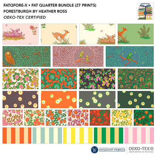 array of designs from Forestburgh line including deer, apples and fireflies