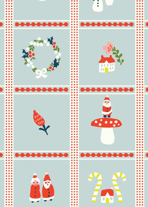 Little House Cottons - Christmas Sweater - Christmas Trinkets Ice
