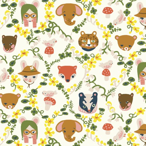The Dreamer - If You Are The Dreamer - Little House Cottons - GOTS certified organic cotton poplin - floral - 44" wide