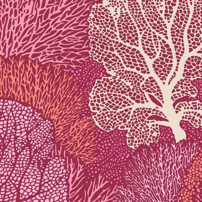 Coral Reef Coral 100324 - Cotton Beach -Tilda - quilting cotton - half yard