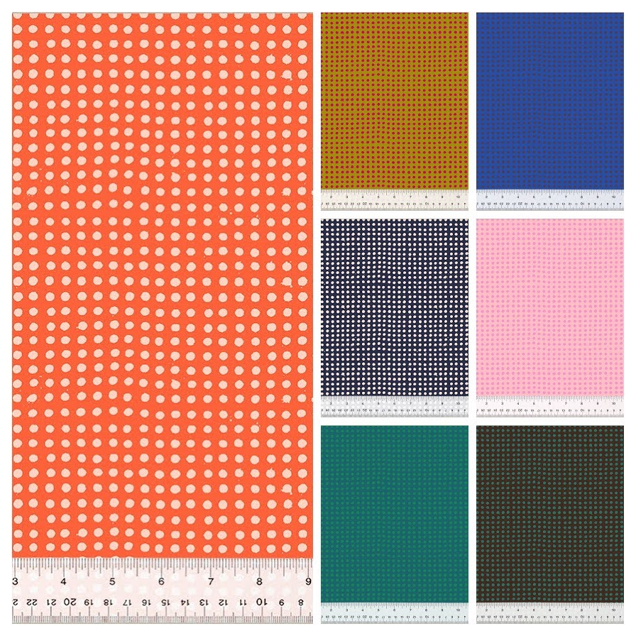 collage of all seven dots patterns. see each for more details.