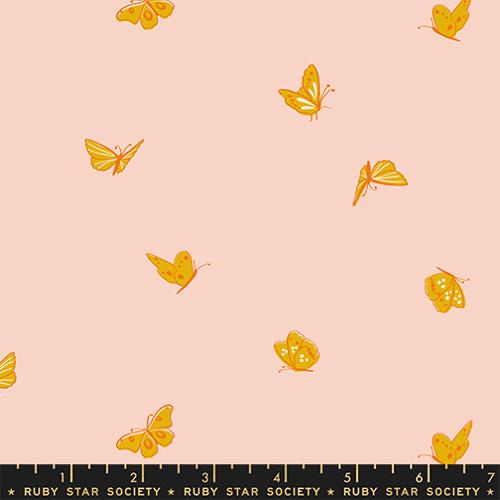 small butterflies on pink