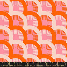 Load image into Gallery viewer, scallop fans pink and orange
