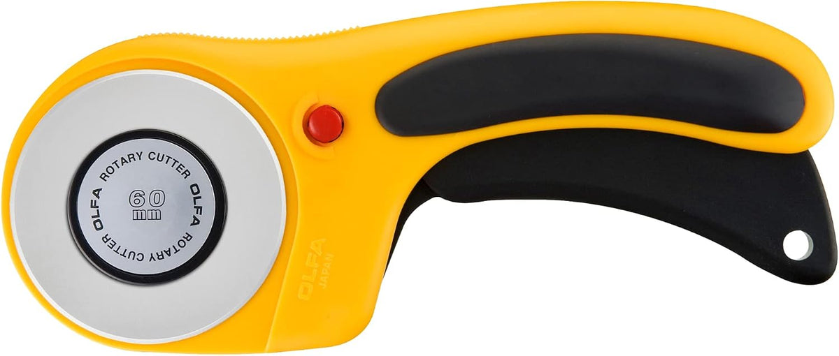 OLFA 60mm Ergonomic Rotary Cutter (Yellow) (Copy)