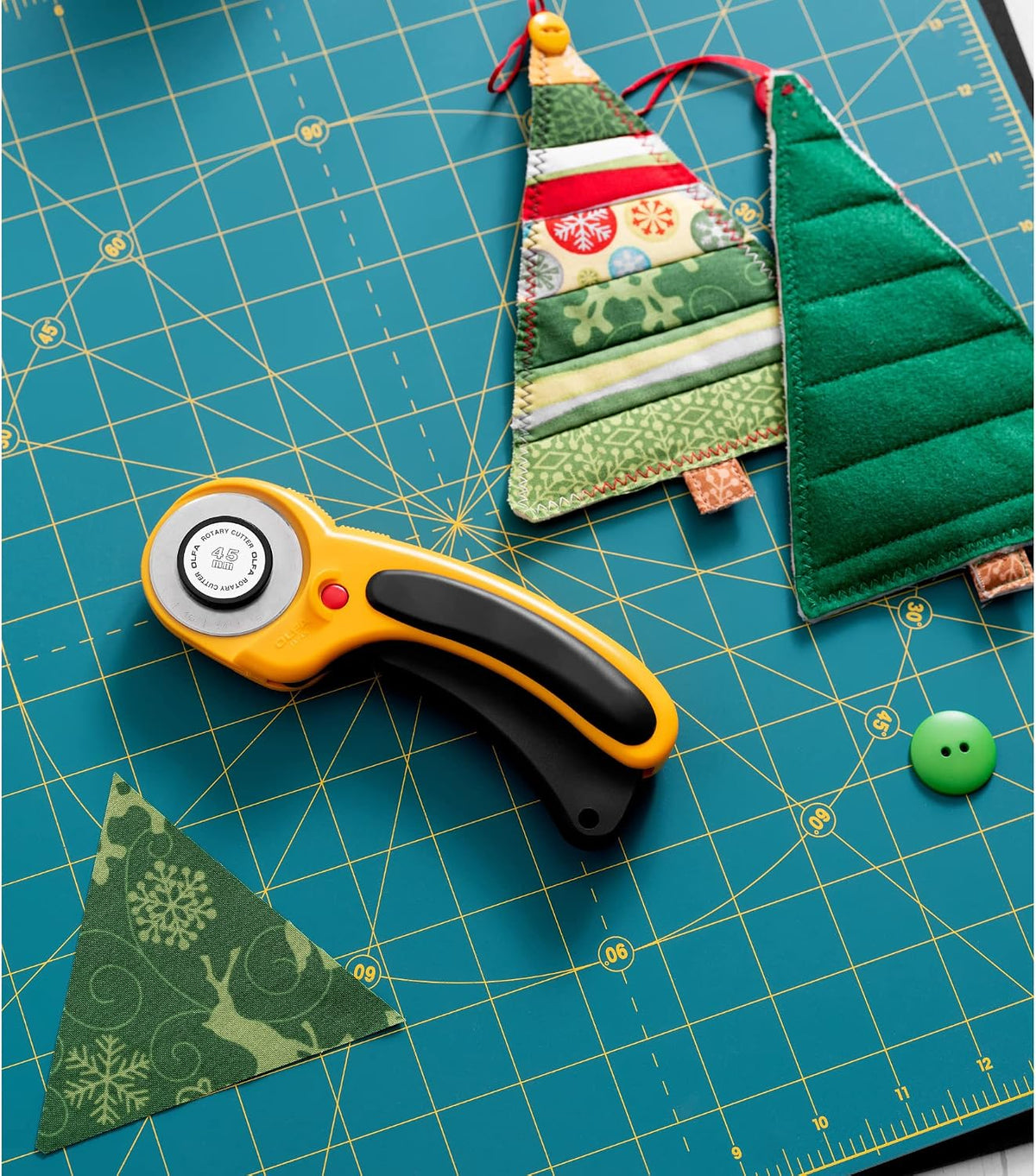 OLFA 60mm Ergonomic Rotary Cutter (Yellow) (Copy)