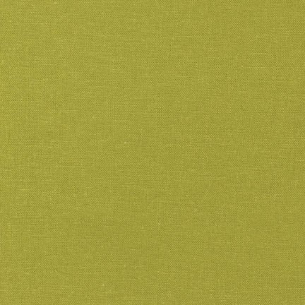 A textured linen/rayon swatch in a muted pear green color.