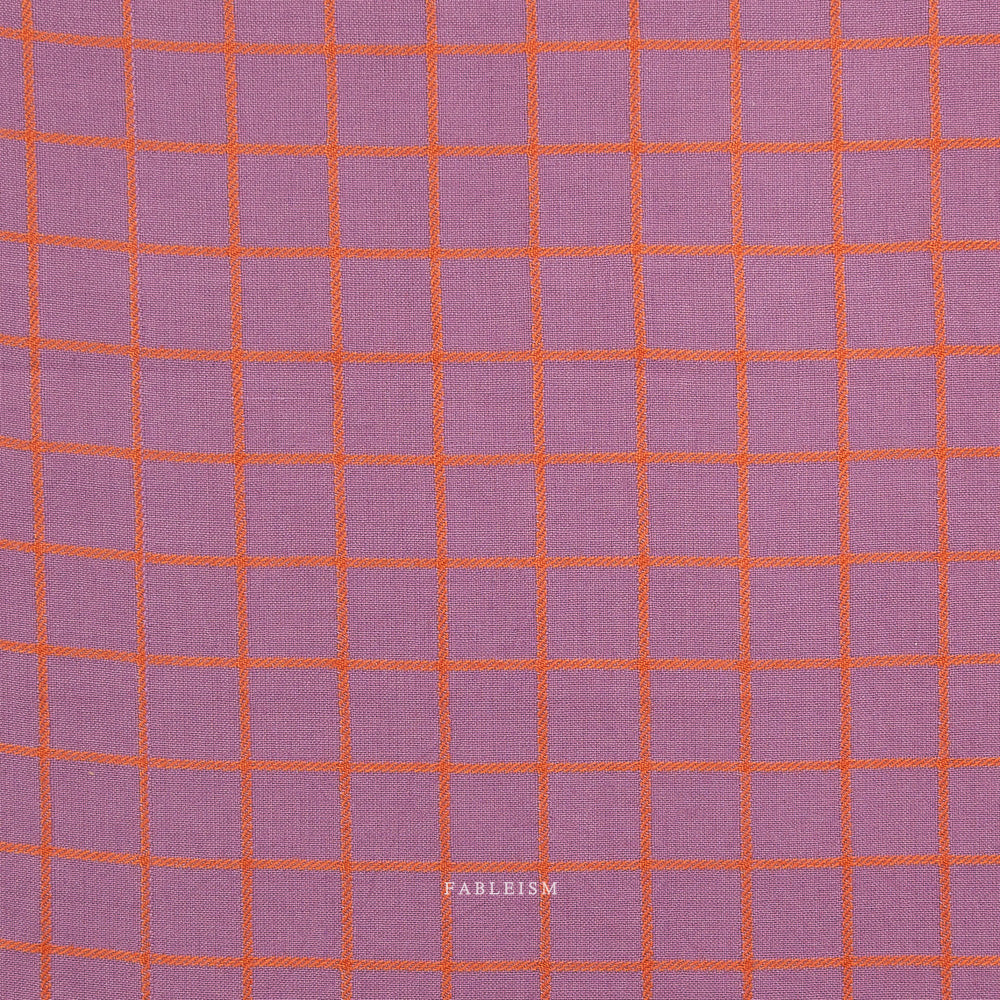 Grid pattern with orange lines on a purple background, branded 'Fableism'.