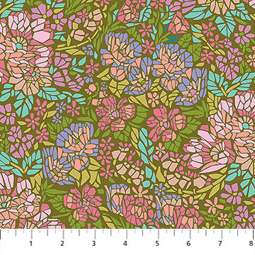 Anna Maria Textiles - Rhapsody - Mosaic (Avocado)