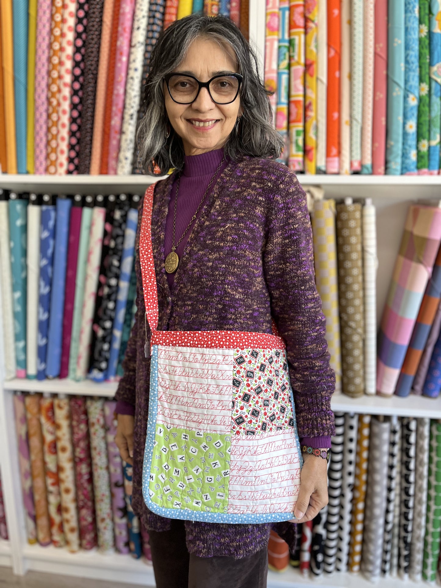 ABC's Book Tote with Laurie Holt fabric