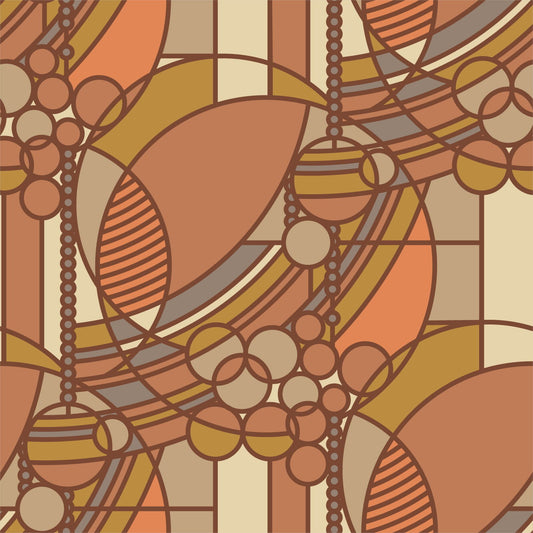 Abstract circles in earth colors