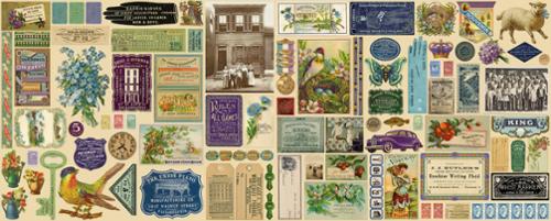 vintage ephemera, labels and adverts