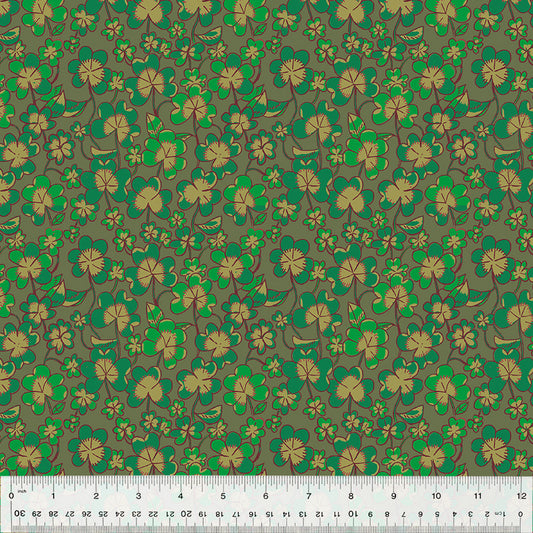 Heather Ross - Forestburgh - Clover (Olive)