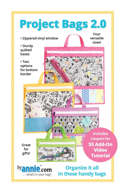 By Annie - Project Bag 2.0 Paper Sewing Pattern