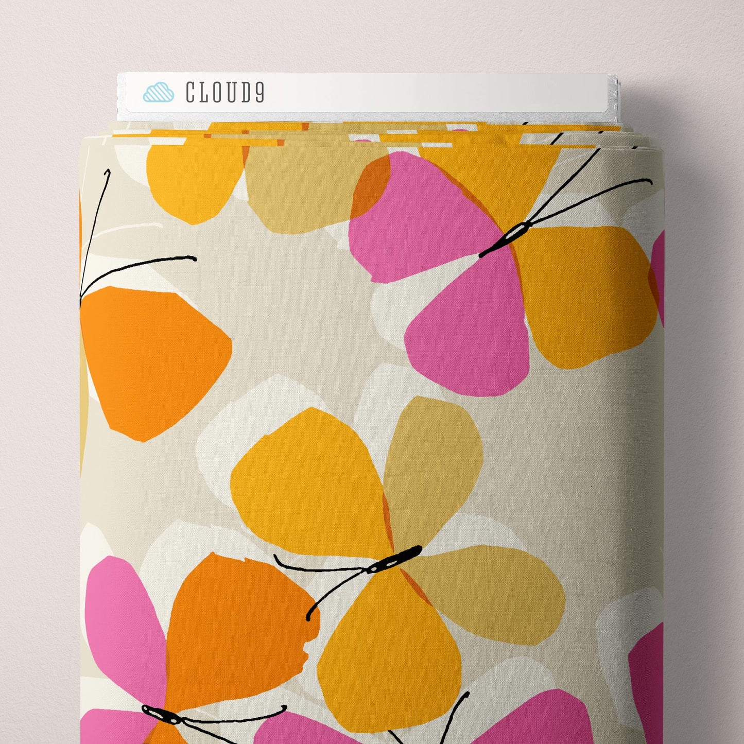 Floral-patterned product with 'Cloud9' branding on a light background